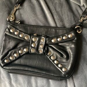 Black Studded Leather Bag